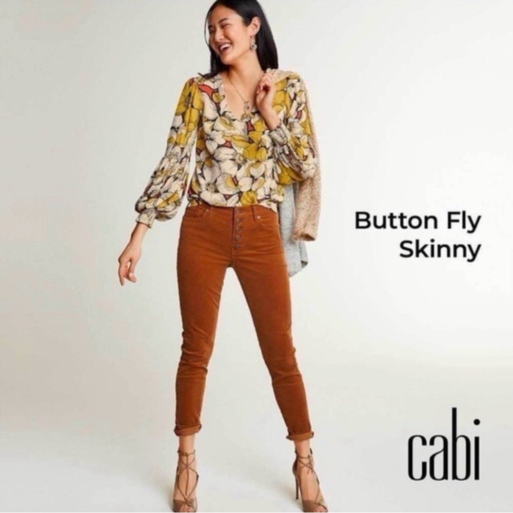 CAbi Women’s Rust Skinny Corduroy Trouser